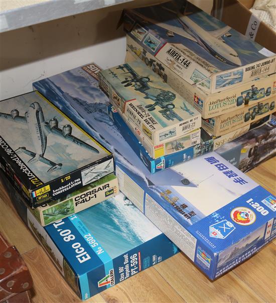A quantity of Airfix planes trains, etc